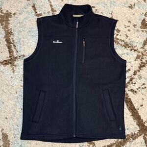 Smartwool Hudson Trail Fleece Vest Mens Size XL Black Wool Blend